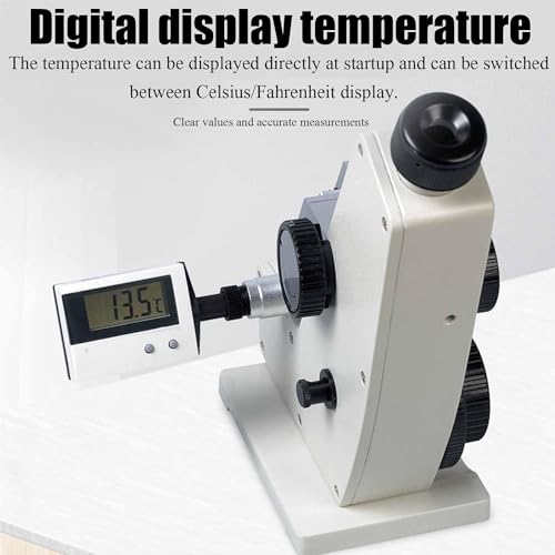 Rifrattometro digitale con termometro, design monoculare, misurazione accurata per laboratorio, petrolio, educazione scientifica e ricerca