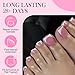 Luckyfairy Square Toe Nail Tips, 504Pcs 15 Sizes Full Cover Press On Toenails for Women, Long Wider Pre-etched Double Matte Fake Toenails for Big Toe Nail Extensions Home DIY Salon Soak Off