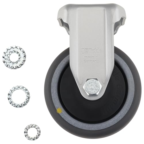 Roulette fixe D80 haute résistance en plastique et métal pour guidage rectiligne
