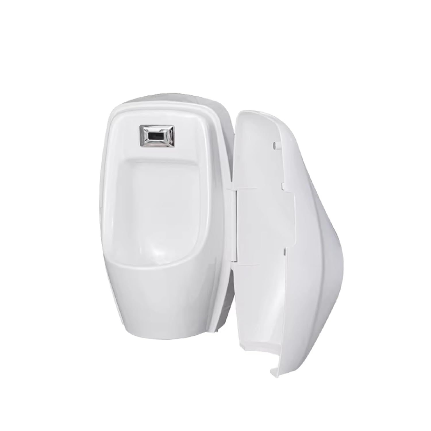 Urinal potties Men's Urinal with Lid Filter Plug, Wall Drain/Floor Drains Anti-Odor Integrated Urinals for Hotels/Restaurants/Schools, Anti-Splash Flushing Urine Diverter