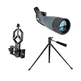 El material liviano y el bolso match9d te hacen fácil ir a cualquier parte con este telescopio.