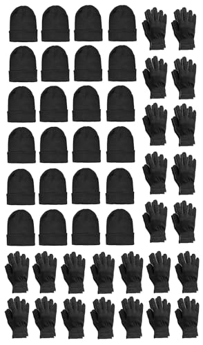Image of YACHT & SMITH Winter Beanies, Bulk Cold Weather Thermal Warm Stretch Skull Cap, Mens Womens Unisex Hat