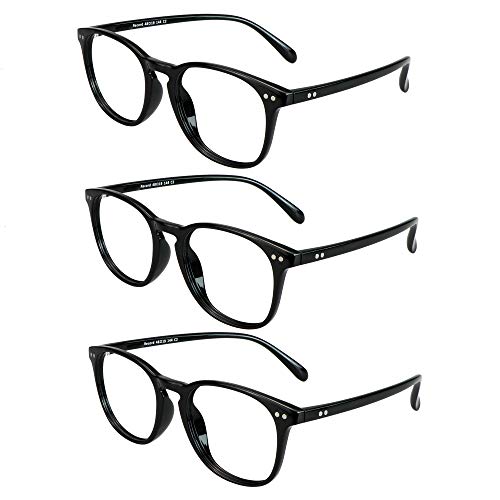 Image of Blue Light Blocking Glasses 3 Pack Square Frame Computer Gaming Reading Glasses Men Women Anti Eyestrain