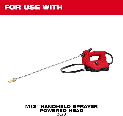 Miniatura 3 de Para Milwaukee 49-16-2761 tanque rociador de mano de 1 galón para cabezal accionado por pulverizador M12