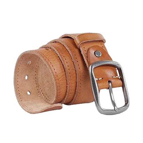 DSJTCH Cinto masculino cinto de metal fivela cinto plus size cowskin cinto de couro homens fivela de