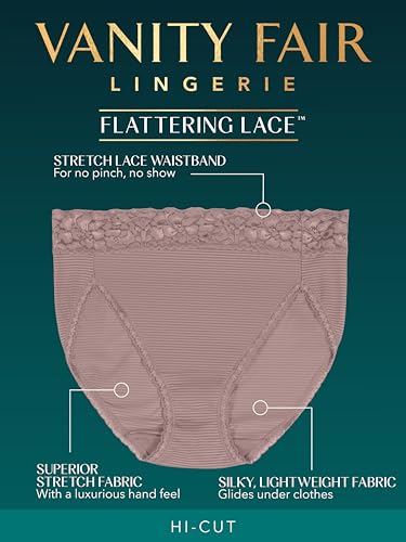 Vanity Fair Women’s Flattering Lace Panties: Lightweight & Silky with Superior Stretch4