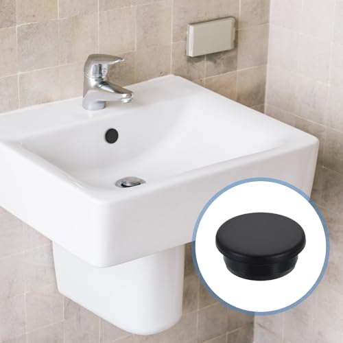 Image of uxcell 8Pcs Silicone Hole Plug, Waterproof Round Rubber Stoppers Bottle Seal Plugs Tube Pipe End Caps for 28mm /1.1 inch Hole for Bathtub Bottle, Black