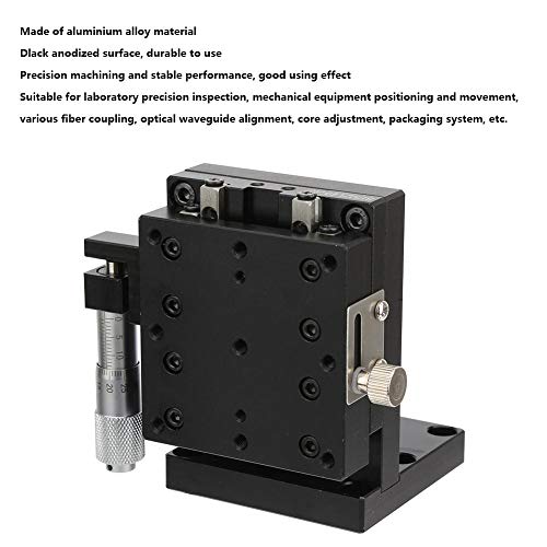 Semzl60-As Z Linear Stage, 60 * 60Mm/2.36"*2.36" Trimming Bearing Tuning Platform Sliding Table, Micrometer Manual Slide Table Cross Roller Bearing Vertical Linear Stage #TOP1