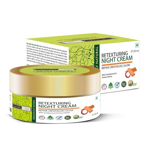 Image of INDUS VALLEY Retexturing Night Cream with Sandalwood & Kokum Butter | Deep Skin Repair, Hydration & Overnight Nourishment for Soft Glowing Skin - 50 ml