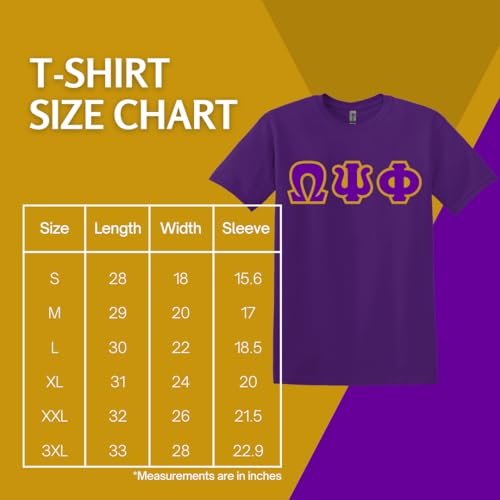 Omega Psi Phi Twill Letter Shirt3