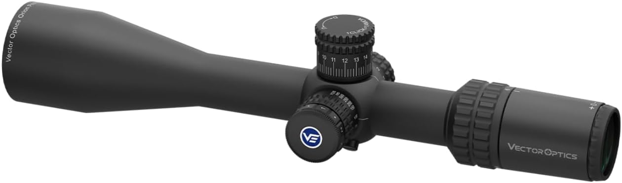 ORION PRO MAX 6-24X50 FFP 30mm Side Focus Zero Stop Rifle Scope with weaver/picatinny mounts, sunshade, flip up lens caps