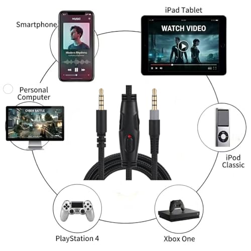 Cable Auxiliar de Repuesto con Control de Volumen y Mute miniatura 4