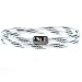 Wind Passion Pulsera Blanca Magnética de Cuerda Trenzada Nautica para Hombre y Mujer, Tall Medium