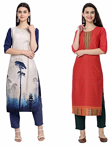 Image of Women's Crepe Straight Kurta