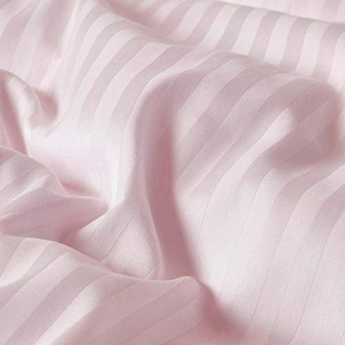 Homescapes - Federa senza bordi in raso a righe