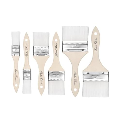 Bates- Chip Paint Brushes, 6 Pack, 1", 2", 3", Synthetic Bristles Painting…