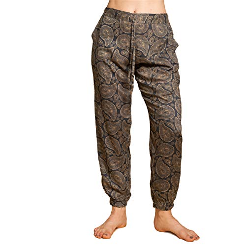 Pantalon relax PANASIAM 100% coton : la fluidité maximale d'un tissu léger et respirant