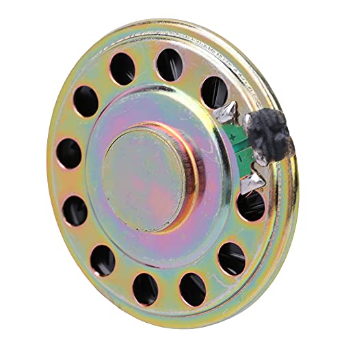 RiToEasysports - Altavoz redondo (50 x 7,6 mm, 8 Ω, 0,5 W, imán NdFeb, para reparación de audio, sonido claro, baja distorsión, compatible con RoHS