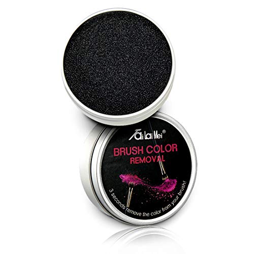 TailaiMei Color Removal Cleaner Sponge, Quickly & Easily Clean Makeup Brushes Without Water or Chemical Solutions Eliminating Drying Time - Switch Eyeshadow Colored Immediately