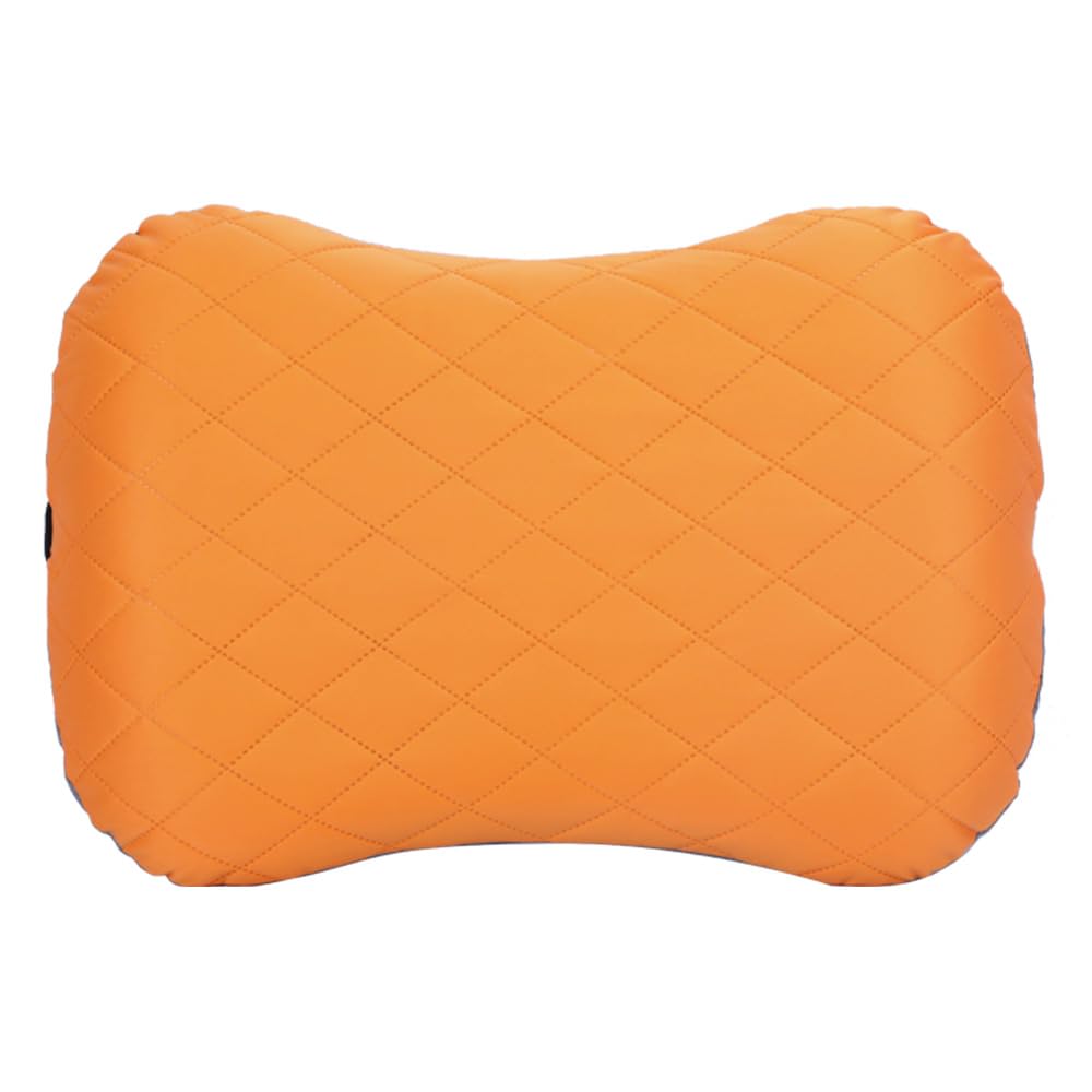 Generic Travel Pillow Compressible Camping Pillow for Sleeping Easy to Replace Small Portable Camping Pillow Compact Firm Supportive Travel Pillow for Adults Kids Outdoor Backpacking Hiking, Orange