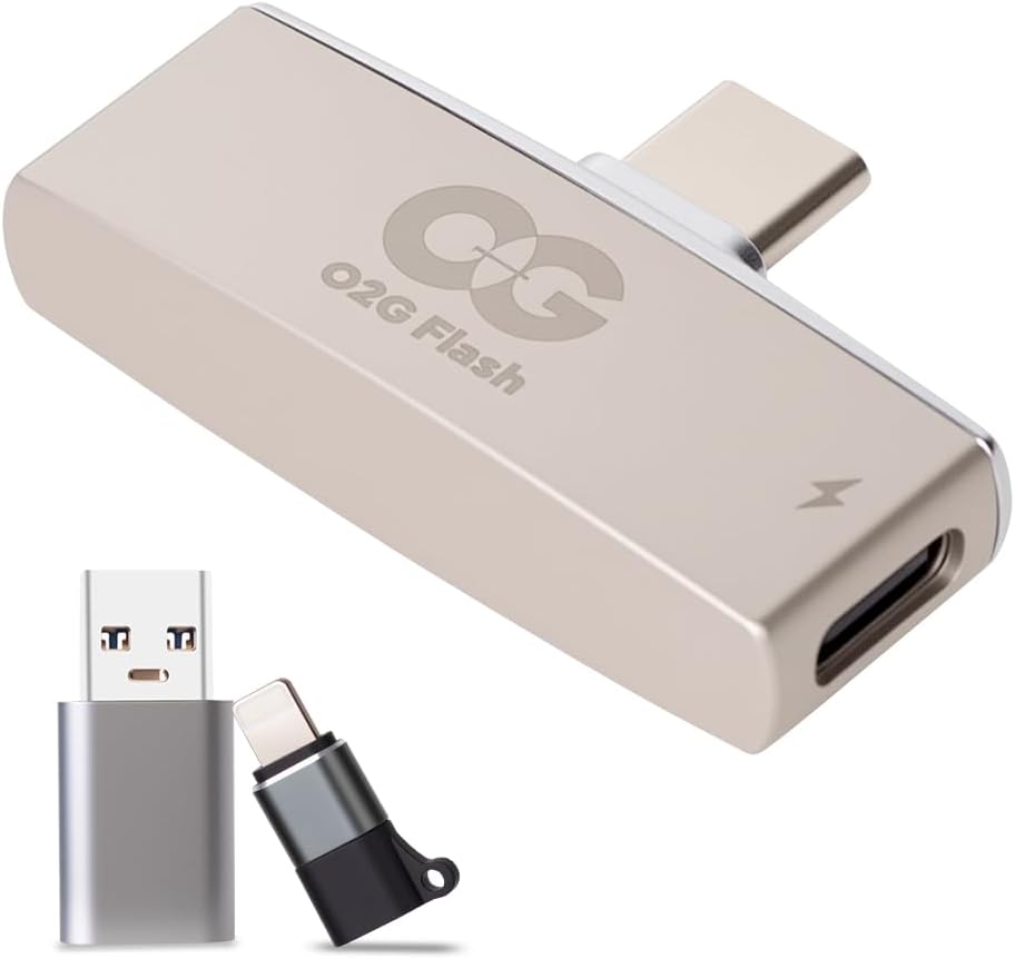 Photo Stick 128GB, USB 3.0 Flash Drive, Type-C Dual Connector with Charging Port, Charge While Backing Up, External Storage Compatible with iPhone, iPad, Android, PC