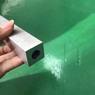 1Pc 24cm Length Square Outside Aluminum Tube Aluminum Tube With Square Outside And Round Inside 6061AL DIY Material (Size : 24cm 1Pc, Color : 35x35mm D15.2mm)