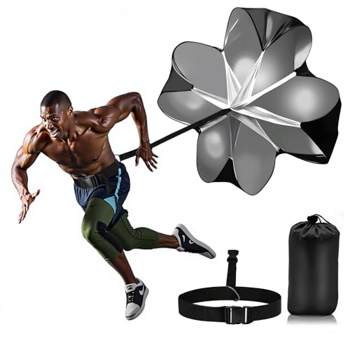 Nusogon Running Speed Training, 56 inch Speed Drills Resistance Parachute Running Sprint Chute...