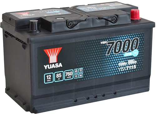 YUASA YBX7115 YBX7000 Starterbatterie 85Ah 12V 760A EFB DIN/ISO L4