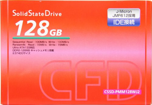 �V�[�E�G�t�E�f�[�̔� DRAM���ڂ�IDE�ڑ�SSD ���^PC�̃p���[�A�b�v�Ɍ��ʐ�� 128GB CSSD-PMM128WJ2