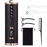 【Das Paket enthält】 Automatischer Lockenstab * 1 ， Clip * 2 ， Kamm * 1 Datenkabel * 1 ， Samtbeutel * 1. Dies ist eine ideale Geschenkauswahl: Einfach in einen kompakten Samtbeutel zu stecken.Bei Fragen können Sie sich gerne an uns wenden.