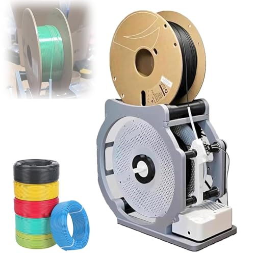 3D Industrial Filament Respooler, Electric Spool Rewinder, Smart Start and Stop, Wrap Neatly Without Tangling, Neatly Without Tangling Welding Thread Winder for 3D Printing Enthusiasts Welders