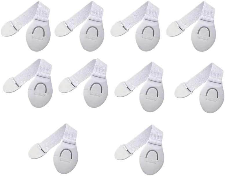 10/20Pcs Safety Latch Drawer Webbing Safety Lock Multifunctional Protection Cloth Belt Lock Drawer Lock Cabinet(10PCS)