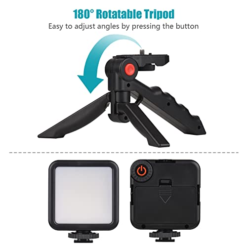 Kit de vlog para smartphone trípode extensible y luz de video 4