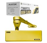 Extra Heavy Duty, Commercial Door Closer D9000DA, ANSI Grade 1, UL 3 Hour Fire Rated, ADA Compliant, Delayed Action, Adjustable Spring Size 1-6 for Doors (44-330LB/30-60 in), Indoor/Outdoor (Gold)
