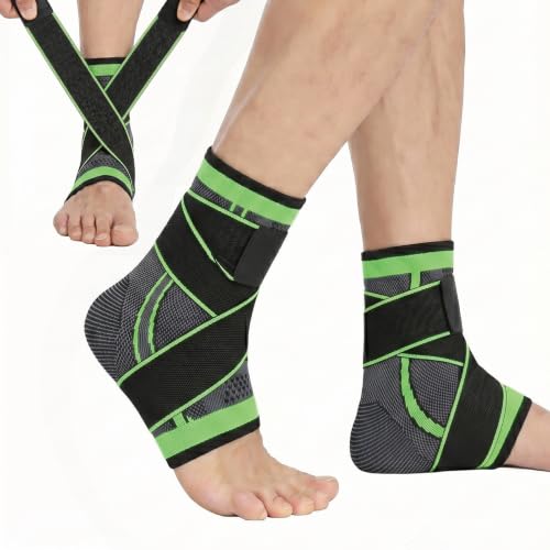 DQVTIC Strassburg-Style Compression Sock w/ Strap (Green, M)