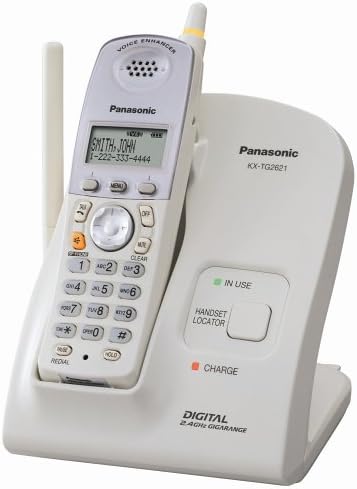 Panasonic KX-TG2621W 2.4 GHz FHSS GigaRange Digital Cordless Telephone