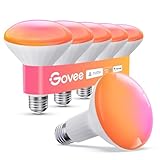 Govee BR30 Smart Light Bulbs, Works with Matter, Alexa and Google Assistant, LED Light Bulb, WiFi RGBWW Color Changing Flood Light Bulbs, Recessed Can Light Bulb, 2.4Ghz only, 850 Lumen, 6 Pack