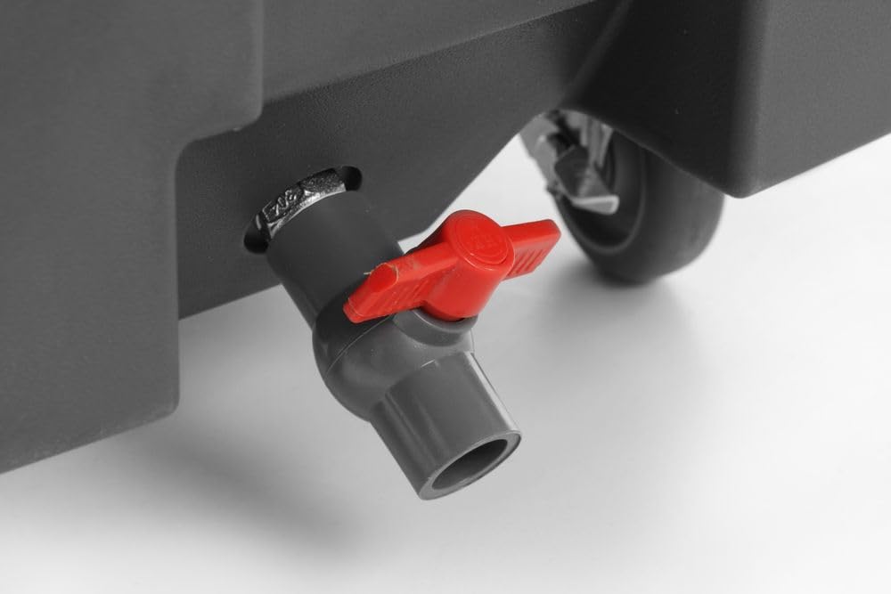 HENDI Contenedor isotérmico para hielo 110L, AmerBox, con tapa corredera y desagüe con grifo, 585x800x(H)745mm, HDPE