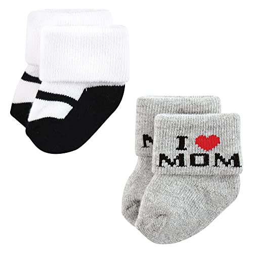 Image of Hudson Baby Baby 8-pack Cotton Rich Newborn and Terry Socks