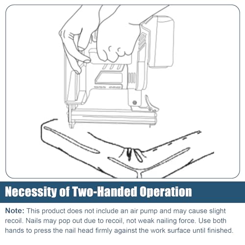 Cordless 18GA Brad Nailer for Makita 18V LXT Battery, 2 in 1 Electric Stapler Nailer Gun with 500 Nails and 500 Staples, Dual Protection Design, for Home Improvement, Woodworking (No Battery) 7 Cordless 18GA Brad Nailer for Makita 18V LXT Battery, 2 in 1 Electric Stapler Nailer Gun with 500 Nails and 500 Staples, Dual Protection Design, for Home Improvement, Woodworking (No Battery) - Image 7