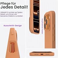 ORNARTO für iPhone 17 Pro Hülle aus Silikon 6,3 Zoll - Orange – Ansicht 5
