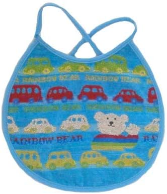 Amazon Co Jp スタイ タオル製ベビースタイ スタイ タオル製 涎掛け あぶちゃん 日本製 レインボーベアー ビブ 出産祝い ギフト ブルー自動車柄 服 ファッション小物