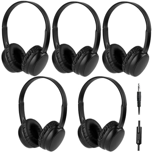 Pack 5 casques audio enfants avec micro pour résoudre le bruit en classe