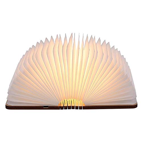 Lampe de bureau pliante en bois port USB rechargeable lanterne LED 350 lumens