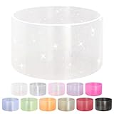 YWDOUJI Jelly Luster Glitter Silicone Transparent Boot for Stanley 20-40oz, Compatible with Hydro Flask or Other Water Bottle Tumbler, 2.85-3.0 inch Protective Anti-Slip Bottom Sleeve Cover
