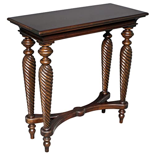 Design Toscano Hardwick Hall Console Sofa Table Solid Wood Construction ...