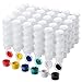 Produktbild 20 Streifen, 120 Töpfe Leere Farbstreifen,Mini Leerer Farbtopf Pod Strips 3ml Leere Farbstreifen Transparente Kunststoff AufbewahrungsbehäLter für Klassenzimmer, Schulen, Malerei, Kunst, Festivals