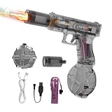 Electric Water Gun, Upgraded High Power Water Gun with Muzzle Flash & Recoil Effect Automatic Squirt Gun Up to 26 FT Range for Adults, Summer Outdoor Pool Yard Beach Water Play Toys