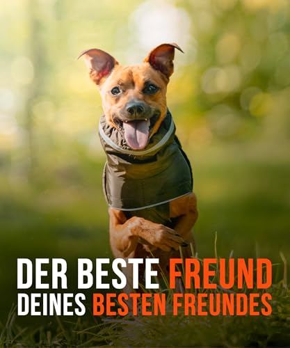 ZAUBERPFOTE® Hunderegenmantel London I Mit extra langem YKK® Reißverschluss für Halsband & Geschirr I Für kleine, mittlere & große Hunde I Wasserdicht & Maschinenwaschbar I Regenmantel für Hunde (40)