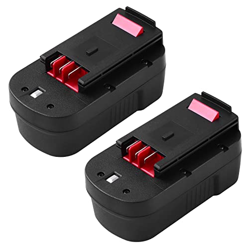 【2Packs】 Powayup Remplacement pour Black Decker 18V Batterie 3.0Ah A18 A1718 A18NH A18E HPB18 HPB18-OPE HPB18-OPE2 244760-00 Firestorm EPC18 FSB18 FS180BX FS18BX FS18FL NST2118 Outils sans Fil